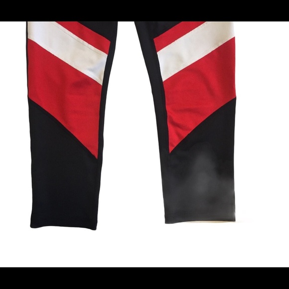 Z BY ZELLA (Nords) Fancy Footwork Colour Block High Waist Leggings Red/Black XS - Picture 7 of 9
